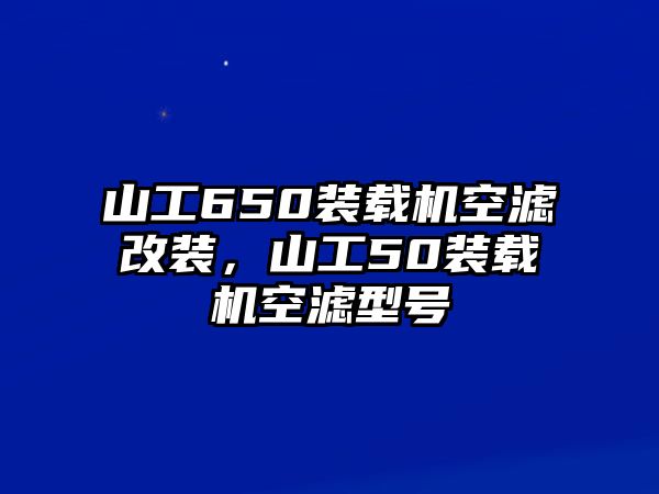 山工650裝載機(jī)空濾改裝，山工50裝載機(jī)空濾型號(hào)