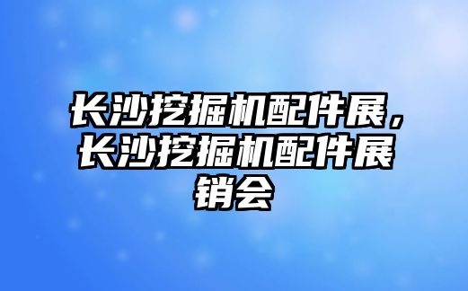 長沙挖掘機(jī)配件展，長沙挖掘機(jī)配件展銷會