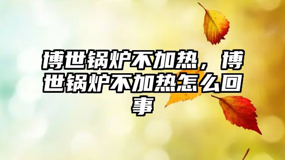 博世鍋爐不加熱，博世鍋爐不加熱怎么回事