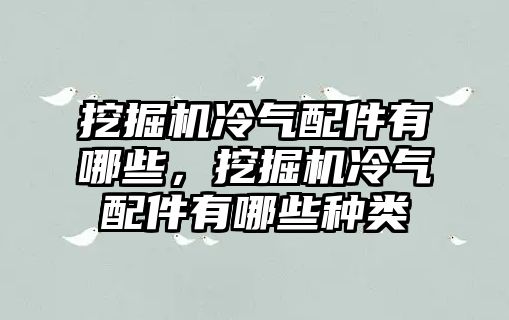 挖掘機冷氣配件有哪些，挖掘機冷氣配件有哪些種類