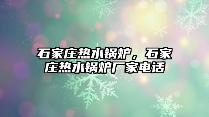 石家莊熱水鍋爐，石家莊熱水鍋爐廠家電話