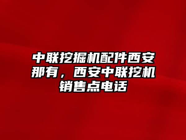 中聯(lián)挖掘機配件西安那有，西安中聯(lián)挖機銷售點電話