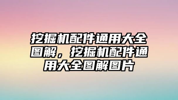 挖掘機(jī)配件通用大全圖解，挖掘機(jī)配件通用大全圖解圖片