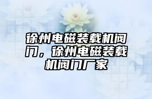 徐州電磁裝載機(jī)閥門，徐州電磁裝載機(jī)閥門廠家