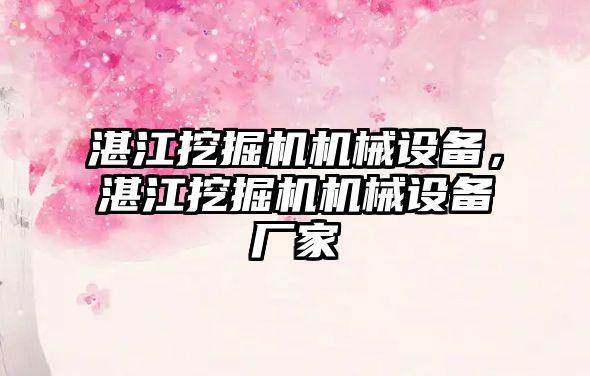 湛江挖掘機機械設備，湛江挖掘機機械設備廠家