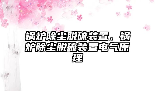 鍋爐除塵脫硫裝置，鍋爐除塵脫硫裝置電氣原理