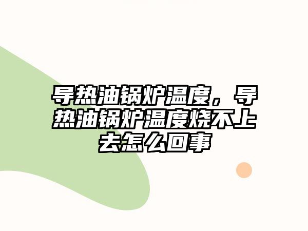 導(dǎo)熱油鍋爐溫度，導(dǎo)熱油鍋爐溫度燒不上去怎么回事