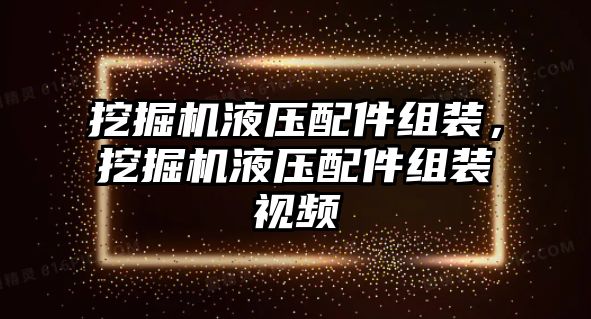 挖掘機液壓配件組裝，挖掘機液壓配件組裝視頻