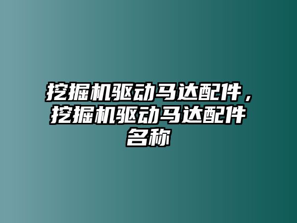 挖掘機驅(qū)動馬達配件，挖掘機驅(qū)動馬達配件名稱