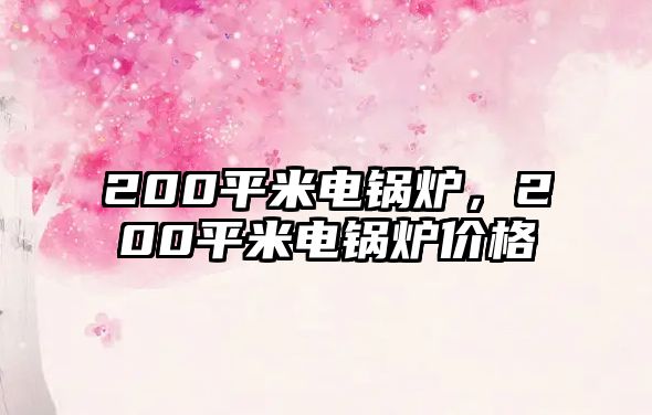 200平米電鍋爐，200平米電鍋爐價(jià)格