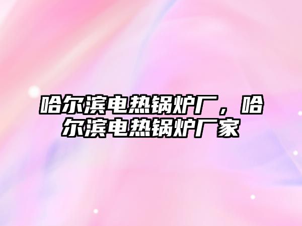 哈爾濱電熱鍋爐廠，哈爾濱電熱鍋爐廠家