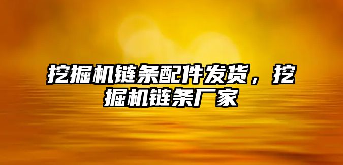 挖掘機鏈條配件發(fā)貨，挖掘機鏈條廠家