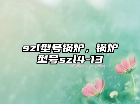 szl型號鍋爐，鍋爐型號szl4-13