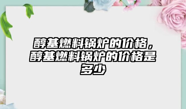 醇基燃料鍋爐的價格，醇基燃料鍋爐的價格是多少