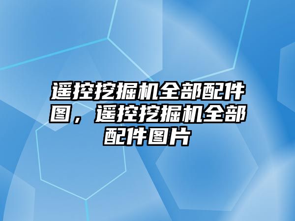 遙控挖掘機全部配件圖，遙控挖掘機全部配件圖片