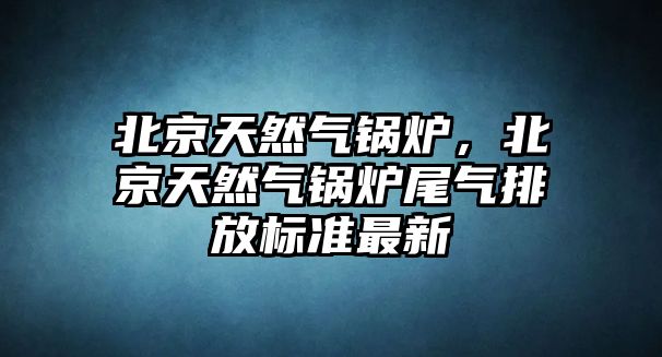 北京天然氣鍋爐，北京天然氣鍋爐尾氣排放標(biāo)準(zhǔn)最新