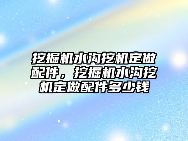 挖掘機(jī)水溝挖機(jī)定做配件，挖掘機(jī)水溝挖機(jī)定做配件多少錢