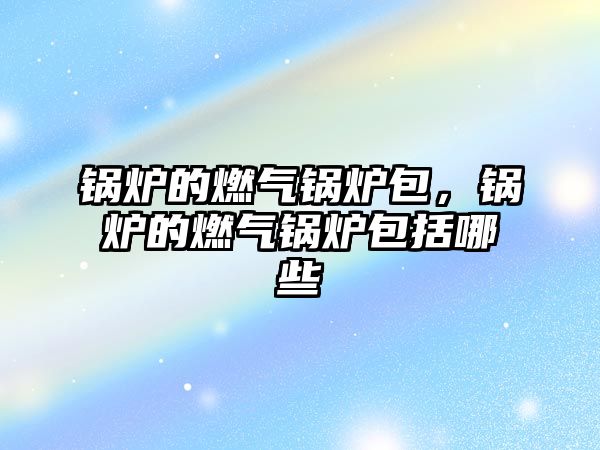 鍋爐的燃?xì)忮仩t包，鍋爐的燃?xì)忮仩t包括哪些