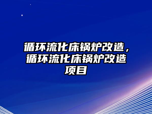 循環(huán)流化床鍋爐改造，循環(huán)流化床鍋爐改造項目