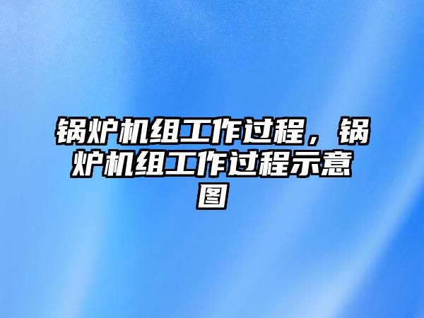 鍋爐機(jī)組工作過程，鍋爐機(jī)組工作過程示意圖