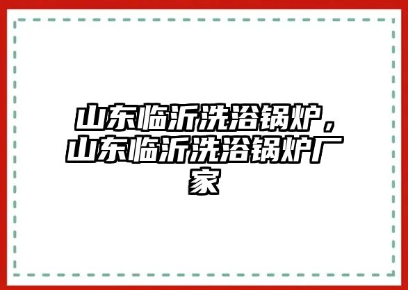 山東臨沂洗浴鍋爐，山東臨沂洗浴鍋爐廠家