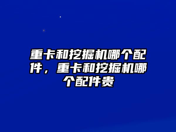 重卡和挖掘機(jī)哪個(gè)配件，重卡和挖掘機(jī)哪個(gè)配件貴