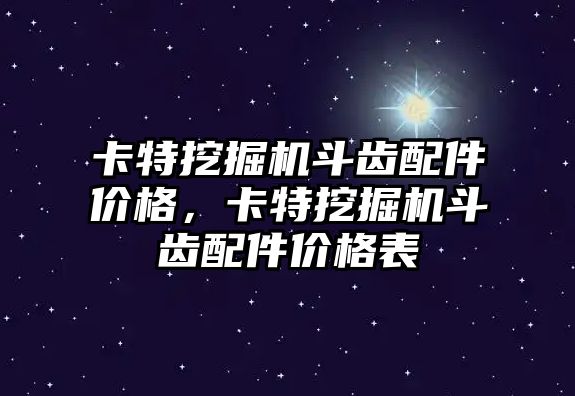 卡特挖掘機斗齒配件價格，卡特挖掘機斗齒配件價格表