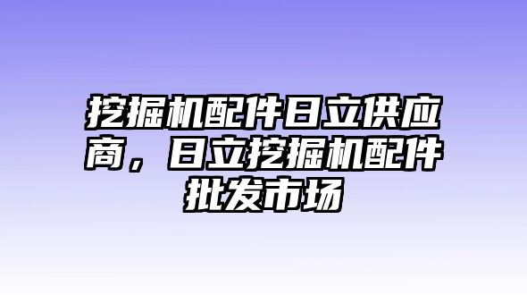 挖掘機配件日立供應商，日立挖掘機配件批發(fā)市場