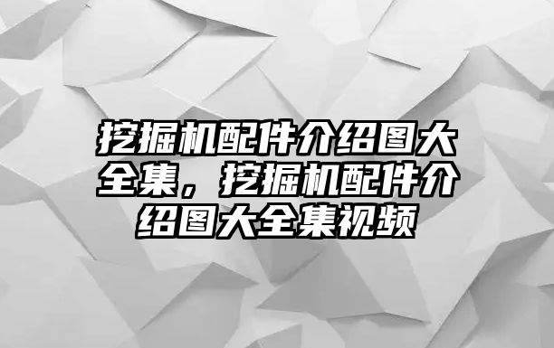 挖掘機(jī)配件介紹圖大全集，挖掘機(jī)配件介紹圖大全集視頻