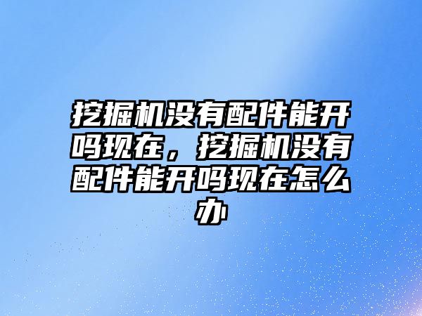 挖掘機沒有配件能開嗎現(xiàn)在，挖掘機沒有配件能開嗎現(xiàn)在怎么辦