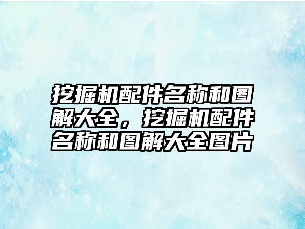 挖掘機(jī)配件名稱和圖解大全，挖掘機(jī)配件名稱和圖解大全圖片