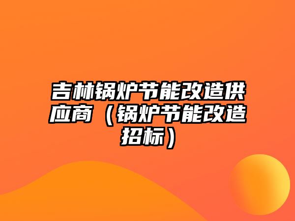 吉林鍋爐節(jié)能改造供應商（鍋爐節(jié)能改造招標）