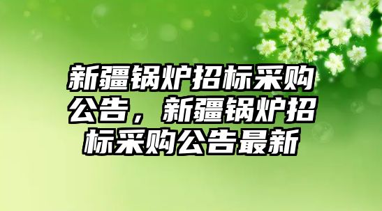 新疆鍋爐招標(biāo)采購公告，新疆鍋爐招標(biāo)采購公告最新