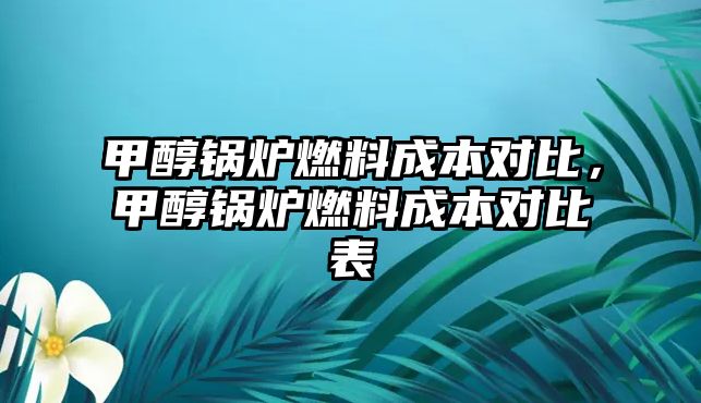 甲醇鍋爐燃料成本對(duì)比，甲醇鍋爐燃料成本對(duì)比表