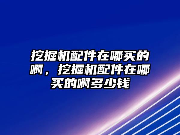 挖掘機配件在哪買的啊，挖掘機配件在哪買的啊多少錢