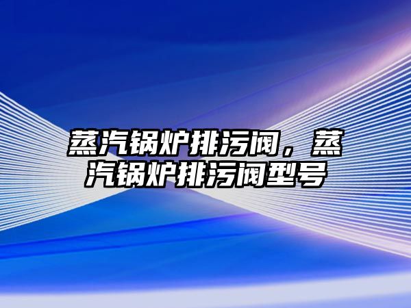 蒸汽鍋爐排污閥，蒸汽鍋爐排污閥型號(hào)