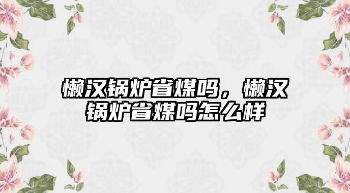 懶漢鍋爐省煤嗎，懶漢鍋爐省煤嗎怎么樣