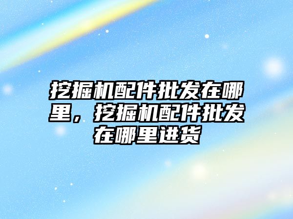 挖掘機配件批發(fā)在哪里，挖掘機配件批發(fā)在哪里進貨