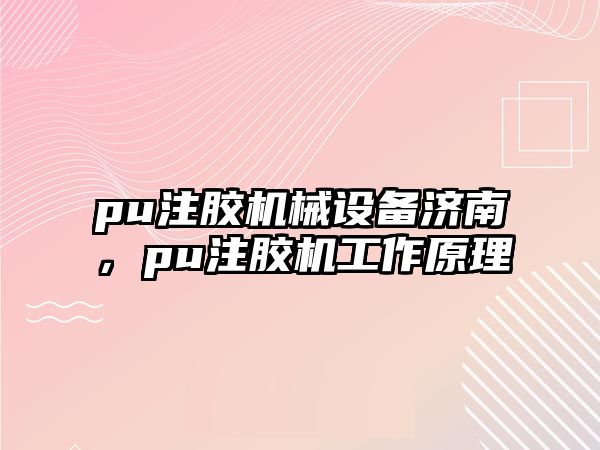 pu注膠機(jī)械設(shè)備濟(jì)南，pu注膠機(jī)工作原理