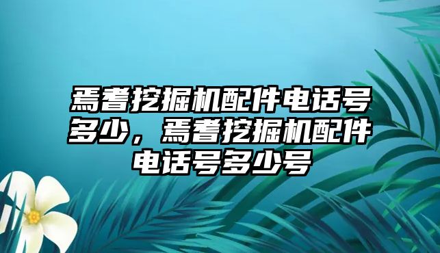 焉耆挖掘機(jī)配件電話號(hào)多少，焉耆挖掘機(jī)配件電話號(hào)多少號(hào)