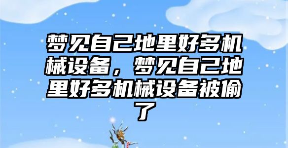 夢見自己地里好多機械設備，夢見自己地里好多機械設備被偷了