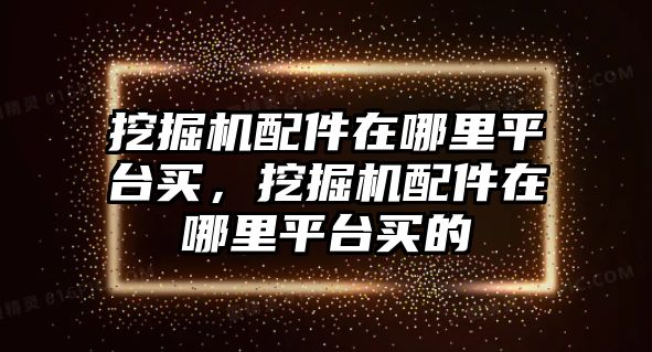 挖掘機配件在哪里平臺買，挖掘機配件在哪里平臺買的