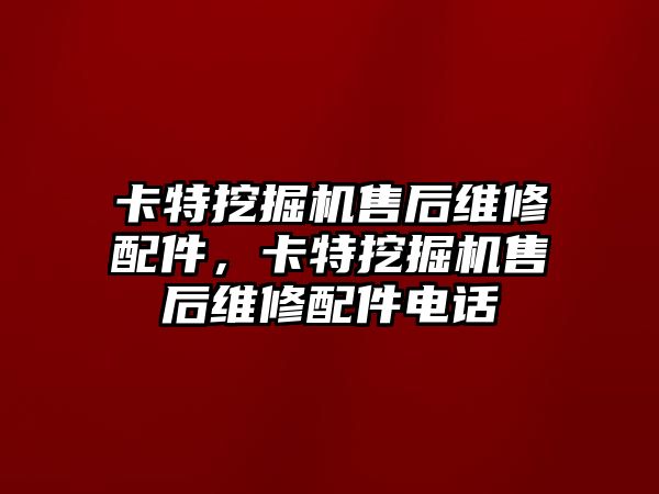 卡特挖掘機售后維修配件，卡特挖掘機售后維修配件電話