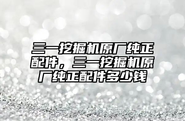 三一挖掘機(jī)原廠純正配件，三一挖掘機(jī)原廠純正配件多少錢