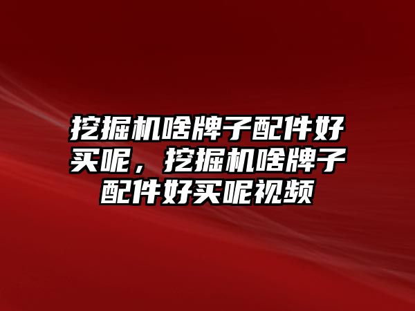 挖掘機啥牌子配件好買呢，挖掘機啥牌子配件好買呢視頻