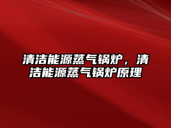 清潔能源蒸氣鍋爐，清潔能源蒸氣鍋爐原理