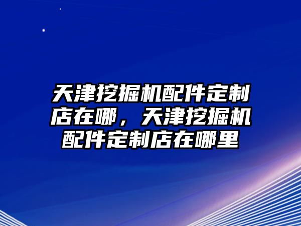 天津挖掘機(jī)配件定制店在哪，天津挖掘機(jī)配件定制店在哪里