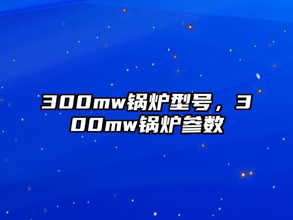 300mw鍋爐型號(hào)，300mw鍋爐參數(shù)