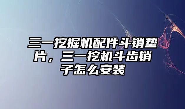 三一挖掘機配件斗銷墊片，三一挖機斗齒銷子怎么安裝