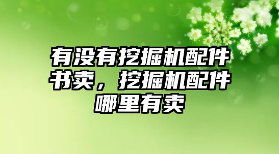 有沒有挖掘機(jī)配件書賣，挖掘機(jī)配件哪里有賣